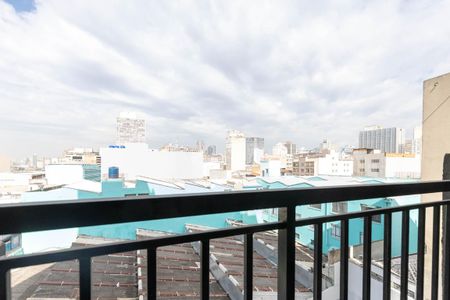 Sacada da Sala de apartamento à venda com 1 quarto, 27m² em Centro Histórico de São Paulo, São Paulo