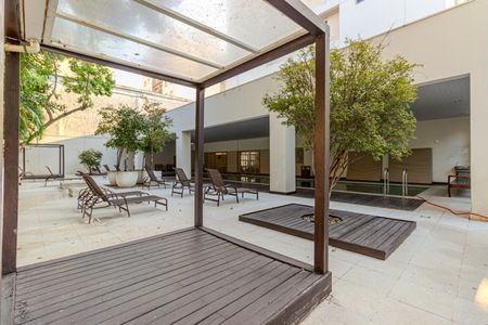 Apartamento para alugar com 48m², 1 quarto e 1 vaga Apartamento para alugar com 48m², 1 quarto e 1 vagaÁrea Piscina