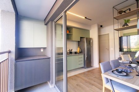 Apartamento à venda com 43m², 1 quarto e 1 vagaVaranda