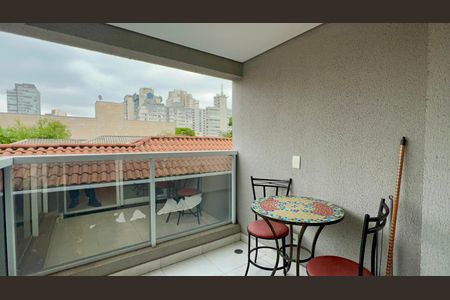 Studio à venda com 30m², 1 quarto e 1 vagaVaranda