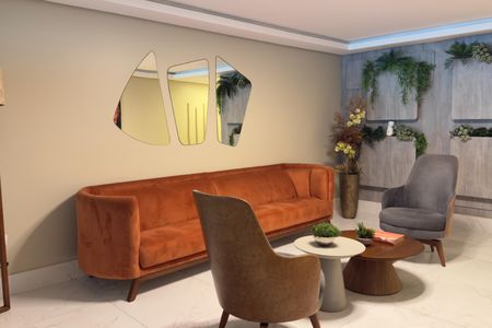 Apartamento para alugar com 90m², 2 quartos e 2 vagasHall social