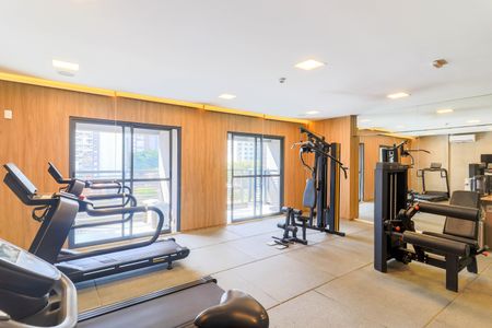 Studio para alugar com 26m², 1 quarto e sem vaga Studio para alugar com 26m², 1 quarto e sem vagaÁrea comum - Academia