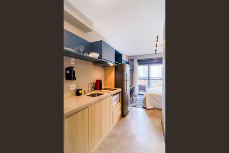 Studio para alugar com 26m², 1 quarto e sem vaga Studio para alugar com 26m², 1 quarto e sem vagaCozinha