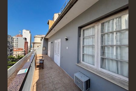 Varanda da Sala de apartamento para alugar com 4 quartos, 148m² em Copacabana, Rio de Janeiro