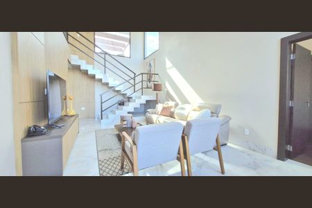 Sala de casa de condomínio para alugar com 5 quartos, 363m² em  Gran Royalle, Lagoa Santa