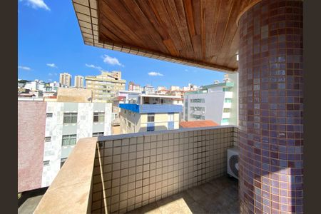 Varanda da Sala de apartamento à venda com 4 quartos, 130m² em Cidade Nova, Belo Horizonte