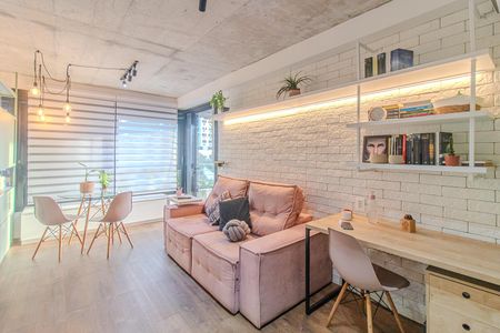 Sala de apartamento à venda com 1 quarto, 47m² em Menino Deus, Porto Alegre