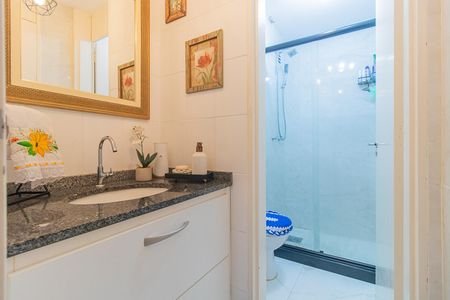 Banheiro de apartamento à venda com 2 quartos, 56m² em Tristeza, Porto Alegre