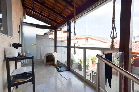 Varanda da Sala de casa para alugar com 3 quartos, 120m² em Santa Tereza, Belo Horizonte