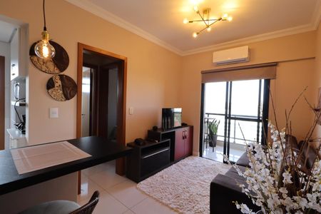 Sala de apartamento para alugar com 1 quarto, 49m² em Jardim Palma Travassos, Ribeirão Preto