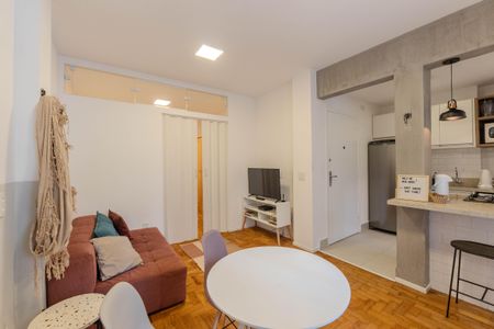 Sala de apartamento para alugar com 1 quarto, 35m² em Consolação, São Paulo