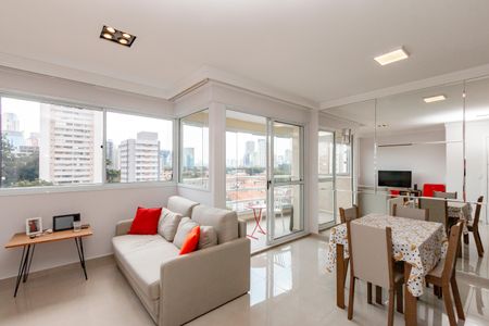 Sala de apartamento à venda com 3 quartos, 84m² em Brooklin, São Paulo