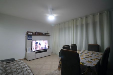 Sala de apartamento para alugar com 3 quartos, 86m² em Jardim Tres Marias, Guarujá