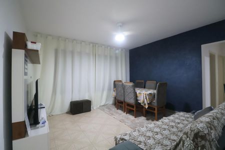 Sala de apartamento para alugar com 3 quartos, 86m² em Jardim Tres Marias, Guarujá