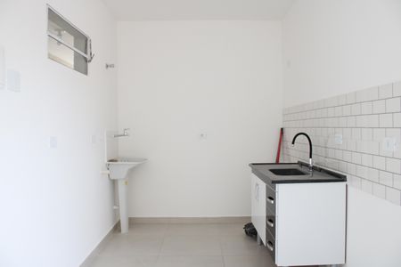 Cozinha e Área de Serviço de kitnet/studio para alugar com 1 quarto, 25m² em Vila Regente Feijó, São Paulo