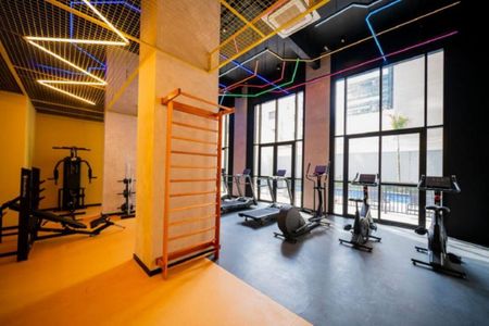 Área comum - Academia de kitnet/studio para alugar com 1 quarto, 25m² em Pinheiros, São Paulo