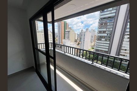 varanda de kitnet/studio para alugar com 1 quarto, 25m² em Pinheiros, São Paulo