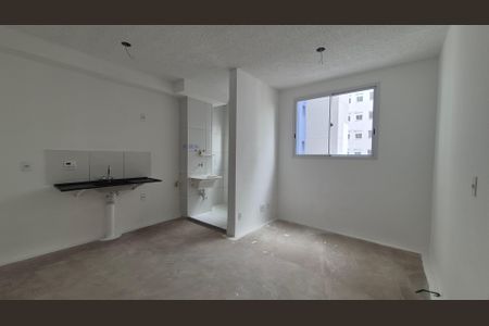 Sala/Cozinha de apartamento à venda com 2 quartos, 37m² em Jardim, Santo André
