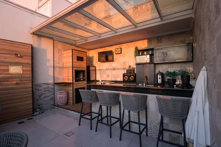 Apartamento à venda com 145m², 3 quartos e 2 vagas Apartamento à venda com 145m², 3 quartos e 2 vagasÁrea gourmet do apartamento