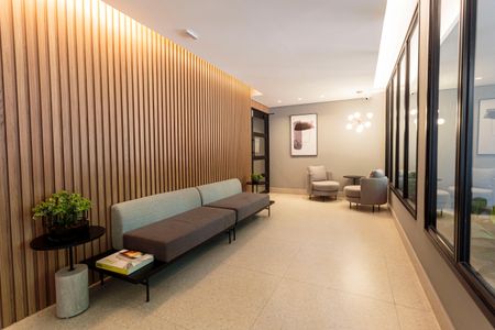 Apartamento para alugar com 38m², 2 quartos e sem vagaHall social