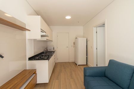 Sala/Cozinha de apartamento para alugar com 1 quarto, 57m² em Água Verde, Curitiba