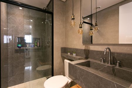 Apartamento à venda com 63m², 2 quartos e 1 vagaBanheiro Social