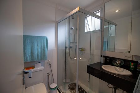 Banheiro da Suíte 1 de apartamento à venda com 3 quartos, 135m² em Cidade São Francisco, São Paulo