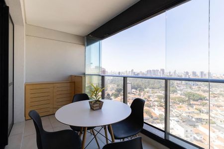 Studio à venda com 42m², 1 quarto e 1 vagaVaranda