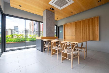 Espaço Gourmet de kitnet/studio para alugar com 1 quarto, 37m² em Pinheiros, São Paulo