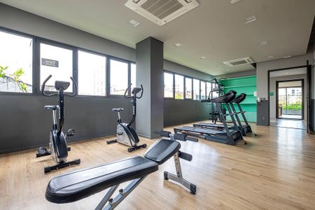 Studio para alugar com 37m², 1 quarto e 1 vaga Studio para alugar com 37m², 1 quarto e 1 vagaAcademia