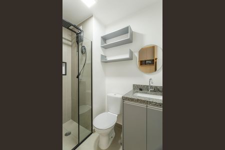 Banheiro de apartamento para alugar com 1 quarto, 25m² em Vila Olímpia, São Paulo