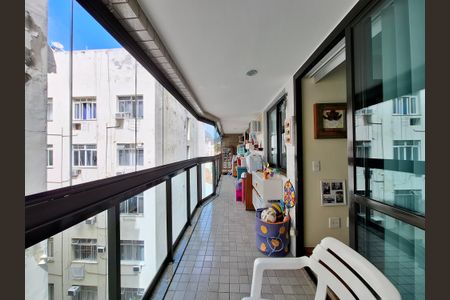 Varanda de apartamento à venda com 3 quartos, 95m² em Botafogo, Rio de Janeiro