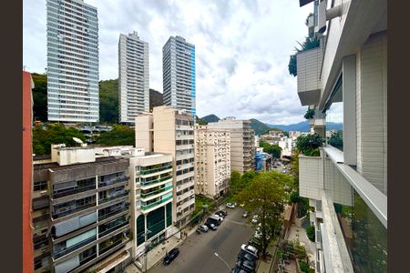 Varanda da Sala - vista de apartamento à venda com 2 quartos, 78m² em Botafogo, Rio de Janeiro
