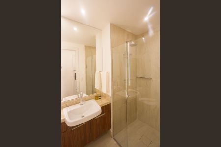 Studio para alugar com 29m², 1 quarto e sem vaga Studio para alugar com 29m², 1 quarto e sem vagaBanheiro Social