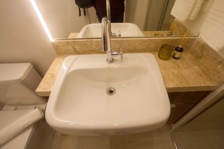 Studio para alugar com 29m², 1 quarto e sem vaga Studio para alugar com 29m², 1 quarto e sem vagaBanheiro Social