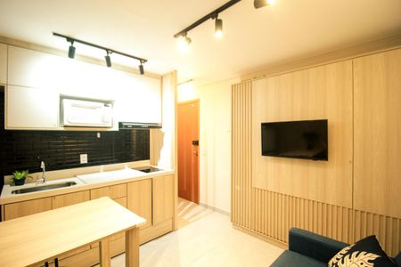Sala/Cozinha de kitnet/studio para alugar com 1 quarto, 25m² em Santana, São Paulo