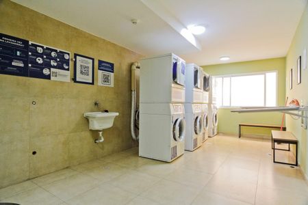 Studio à venda com 25m², 1 quarto e 1 vagaLavanderia