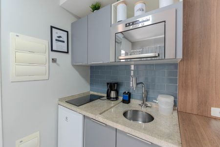 Studio para alugar com 22m², 1 quarto e 1 vaga Studio para alugar com 22m², 1 quarto e 1 vagaCozinha