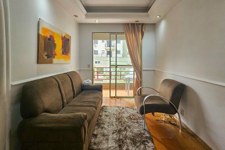Sala de apartamento para alugar com 2 quartos, 60m² em Jardim Tres Marias, Guarujá