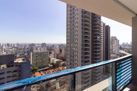 Varanda de kitnet/studio à venda com 1 quarto, 27m² em Pinheiros, São Paulo
