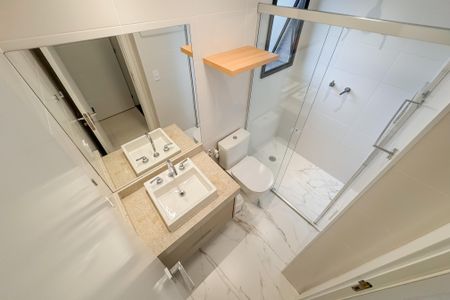Studio para alugar com 24m², 1 quarto e sem vaga Studio para alugar com 24m², 1 quarto e sem vagaBanheiro