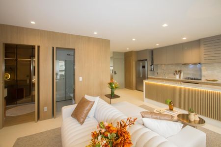 Sala de apartamento à venda com 2 quartos, 81m² em Brooklin, São Paulo