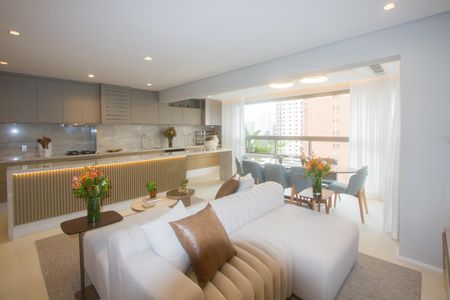 Sala de apartamento à venda com 2 quartos, 81m² em Brooklin, São Paulo