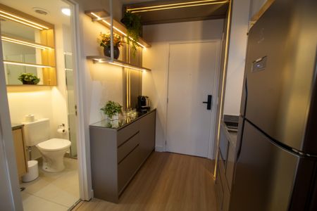 Studio à venda com 23m², 1 quarto e sem vagaCozinha