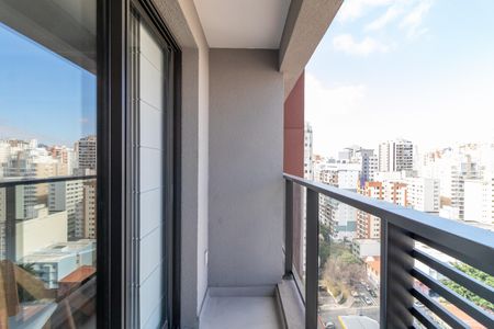 Studio para alugar com 26m², 1 quarto e sem vagaVaranda