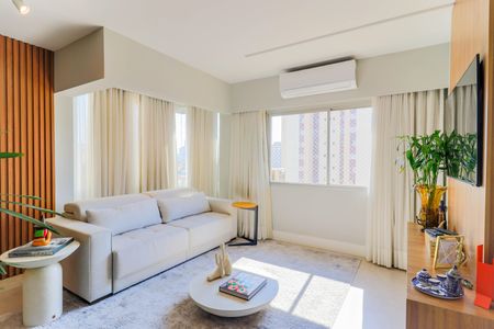 Sala de apartamento à venda com 3 quartos, 185m² em Brooklin Novo, São Paulo