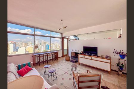 Sala de apartamento à venda com 3 quartos, 156m² em Higienópolis, São Paulo