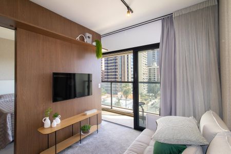 Sala de apartamento para alugar com 1 quarto, 42m² em Cambuí, Campinas