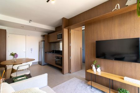 Sala de apartamento para alugar com 1 quarto, 42m² em Cambuí, Campinas