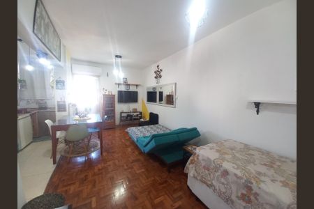 Sala de apartamento para alugar com 1 quarto, 30m² em Boa Vista, São Vicente